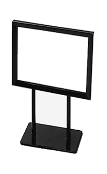 Black Counter Top Sign Holders