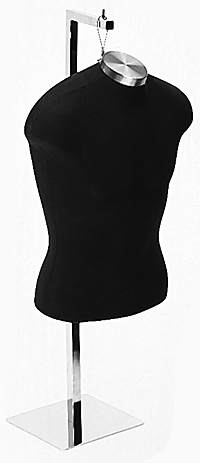 Black Mens Muscular Shirt Form