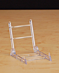 Clear Acrylic Base Mini Easels (Dozen) 