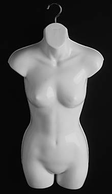 Ladies White Torso Body Form