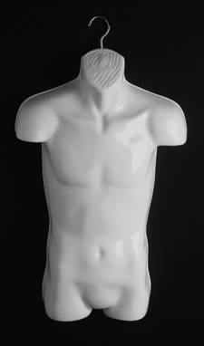 Men's White Torso Body Form