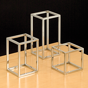 Open Cube Display Risers