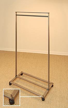 Raw Metal Finish Clothing Rack